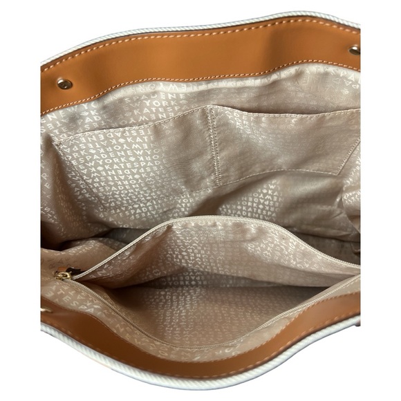 Kate Spade Oak Island Canvas Tote With Leather A66 - Picture 9 of 10